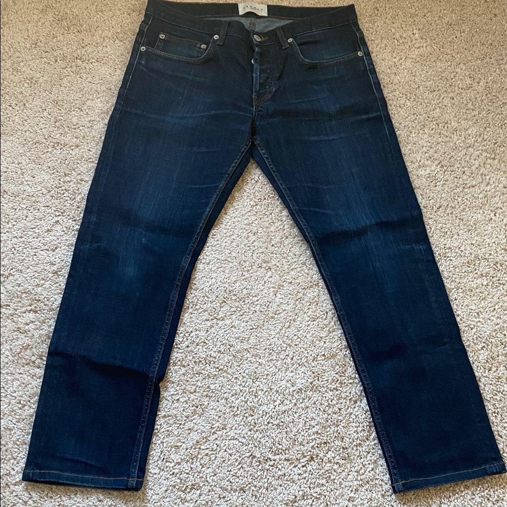 Sandro Men's Dark Blue Straight Jeans